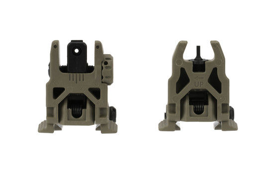Magpul Industries FDE polymer sight set features an A2 style front sight post